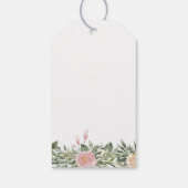 トロピカルフローラピンクフラミンゴ ギフトタグ (裏面)