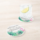 トロピカルフローラファミリーネームビーチハウスウェルカム コースター (側面)