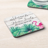 トロピカルフローラファミリーネームビーチハウスウェルカム コースター (左側)