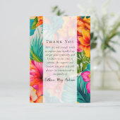 トロピカルフローラフォト悔やみや弔慰葬儀 サンキューカード (スタンド正面)