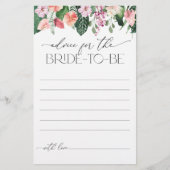 トロピカルフローラブライダルシャワーアドバイスフォーザブライド (正面)