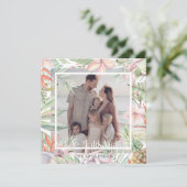 トロピカルフローラメレカリキマカホリデーカード 招待状 (スタンド正面)