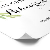 トロピカルフローラリハーサルディナーウェルカム ポスター (角)