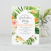 トロピカルフローラ卒業パーティー招待状 招待状 (スタンド正面)