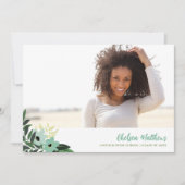 トロピカルフローラ卒業写真ありがとう 案内状 (正面)