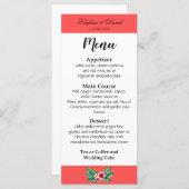 トロピカルフローラ結婚のテーマカード (正面/裏面)