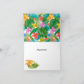 トロピカルフローラ結婚ズ・サンキュー カード (内部)