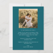 トロピカルフローラ結婚写真お礼 サンキューカード (裏面)