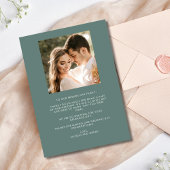 トロピカルフローラ結婚写真お礼 サンキューカード