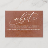 トロピカルフローラ結婚砂漠Webサイトカード 名刺 (正面)