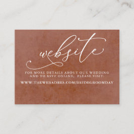 トロピカルフローラ結婚砂漠Webサイトカード 名刺