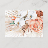 トロピカルフローラ結婚砂漠Webサイトカード 名刺 (裏面)