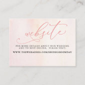 トロピカルフローラ結婚砂漠Webサイトカード 名刺 (正面)