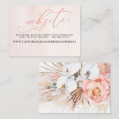 トロピカルフローラ結婚砂漠Webサイトカード 名刺 (正面/裏面)