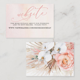 トロピカルフローラ結婚砂漠Webサイトカード 名刺