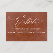 トロピカルフローラ結婚砂漠Webサイトカード 名刺 (正面)