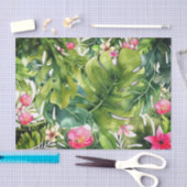 トロピカルフローラ離れパーム植物性シックサマー 薄葉紙 (クラフト)