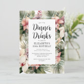 トロピカルフローラ30thバースデーディナー&ドリンク 招待状 (スタンド正面)