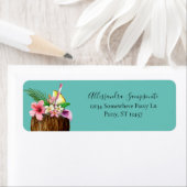 トロピカルフローラ&ココナッツBグリーンV2リターンアドル ラベル (インサイチュ)