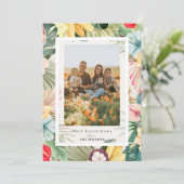 トロピカルフローラ&フルーツホリデーフォトカード 招待状 (スタンド正面)