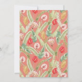 トロピカルフローラ&フルーツホリデーフォトカード 招待状 (裏面)