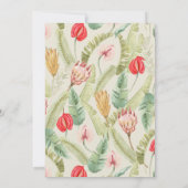 トロピカルフローラ&ボタニカルホリデーフォトカード 招待状 (裏面)