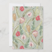 トロピカルフローラ&ボタニカルホリデーフォトカード 招待状 (裏面)