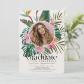トロピカルフローラ・植物写真卒業 招待状 (スタンド正面)
