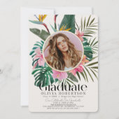 トロピカルフローラ・植物写真卒業 招待状 (正面)