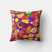 トロピカルフ絵画ルーツパター買ンの芸術 クッション (裏面)