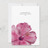 トロピカルブライダルシャワーとピニャコラダカクテル 招待状 (裏面)