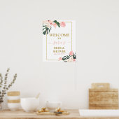 トロピカルブライダルシャワーウェルカムサイン ポスター (キッチン)