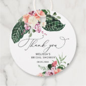 トロピカルブライダルシャワーサンキュー フェイバータグ (裏面)