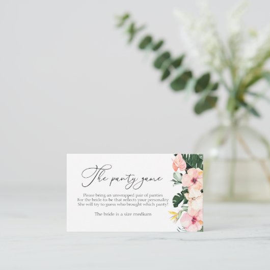 トロピカルブライダルシャワーザパンティゲーム エンクロージャーカード (スタンド正面)