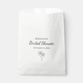 トロピカルブライダルシャワーシンプルエレガントパームツリー フェイバーバッグ (正面)