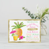 トロピカルブライダルシャワーソーリー 招待状 (スタンド正面)