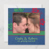 トロピカルブライダルシャワー招待 – カスタム写真 招待状 (裏面)