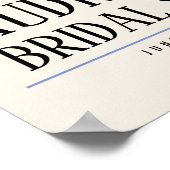 トロピカルブライダルランジェリーブライダルシャワーイベント標識 ポスター (角)