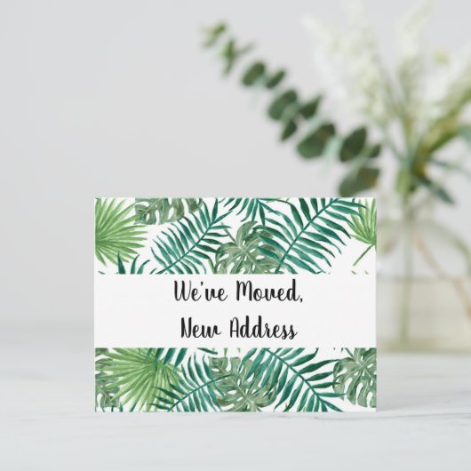 トロピカルブラック引っ越しましたの新しいアドレス ポストカード (スタンド正面)