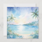 トロピカルブリス結婚式招待状 招待状 (裏面)