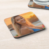 トロピカルブリス：ヘレナの沿岸チャームプラスチック コースター (左側)