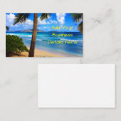 トロピカルブリテカリブのィッシュヴァージン諸島ビーチ 名刺 (正面/裏面)