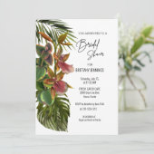 トロピカルブリーズオーキッドボタニカルブライダルシャワー 招待状 (スタンド正面)