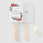 トロピカルブリーズカラー結婚式招待状 ハンドファン (正面&裏面)