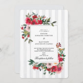 トロピカルブリーズカラー結婚式招待状 招待状 (正面/裏面)