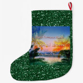 トロピカルブリーズゴアビーチ ラージクリスマスストッキング (裏面)