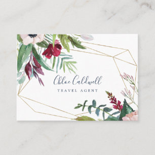 トロピカルブリーズジオメトリック名刺 名刺