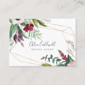 トロピカルブリーズジオメトリック名刺 名刺 (正面)