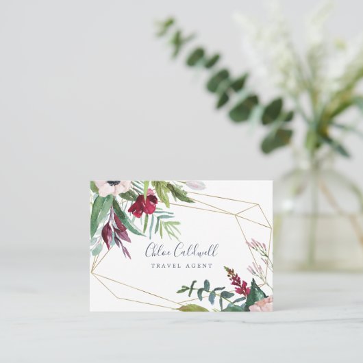 トロピカルブリーズジオメトリック名刺 名刺 (スタンド正面)