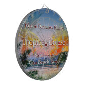 トロピカルブリーズストーンイゲートゴアビーチリミックス ダーツボード (正面左)